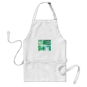 "Los Angeles Summer Letter Green" Apron