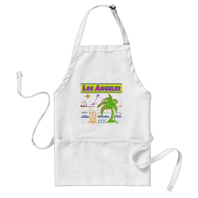 "Los Angeles" Surfer Beach Apron (Front)