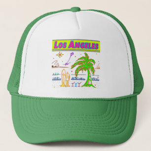 "Los Angeles" Surfer Beach Hat