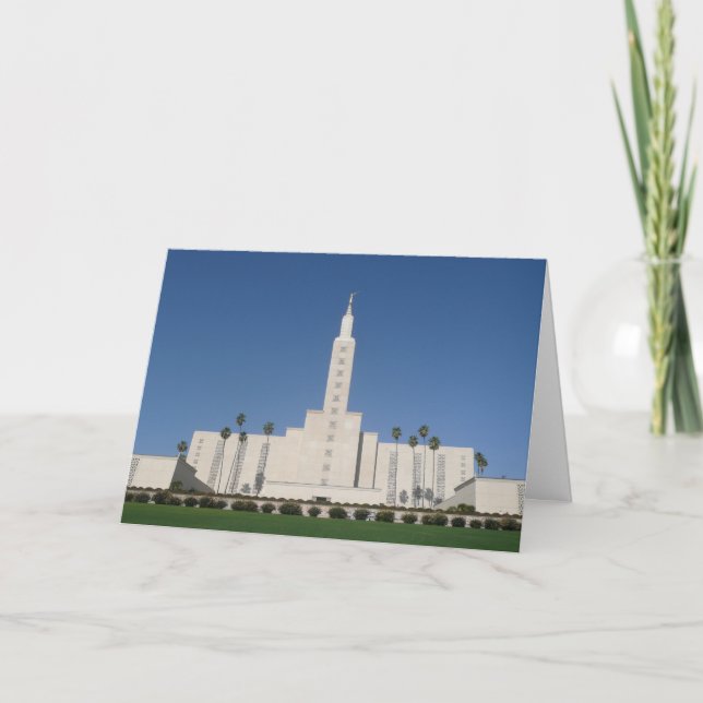LOS ANGELES TEMPLE CARD WEDDING (Front)