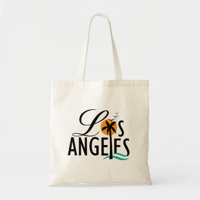 Los Angeles text design, Souvenir Tote Bag (Front)