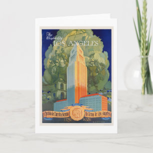 Los Angeles, the Wonder City Card
