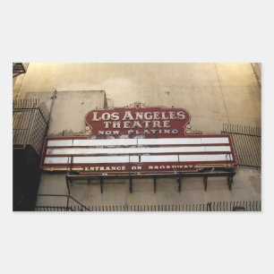 Los Angeles Theatre Vintage Sign Sticker