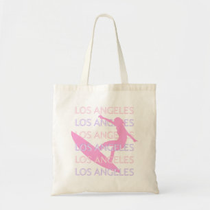 Los Angeles Travel Art, California, Pink, Preppy Tote Bag