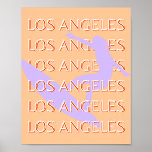 Los Angeles Travel Art, California, Travel Art Poster