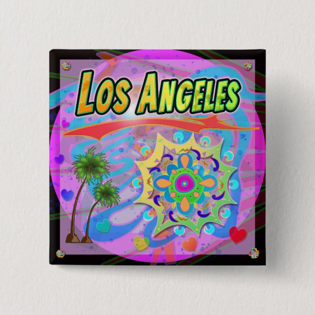 Los Angeles True Progress Button (Front)