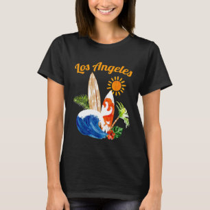 Los Angeles TShirt LA California Surfboards Beach 