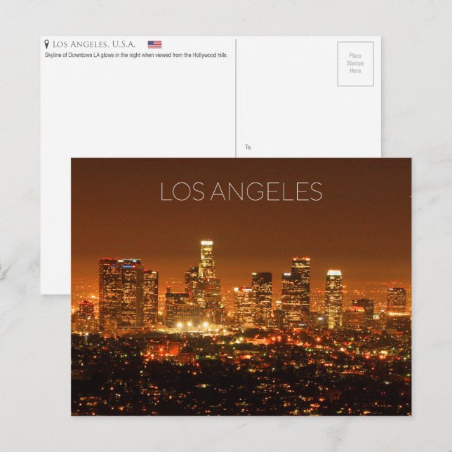 Los Angeles, U.S.A. Postcard (Front/Back)
