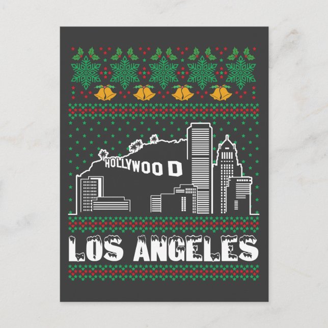 Los Angeles Ugly Christmas Postcard (Front)