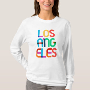 Los Angeles United States Pop Art Letters T-Shirt