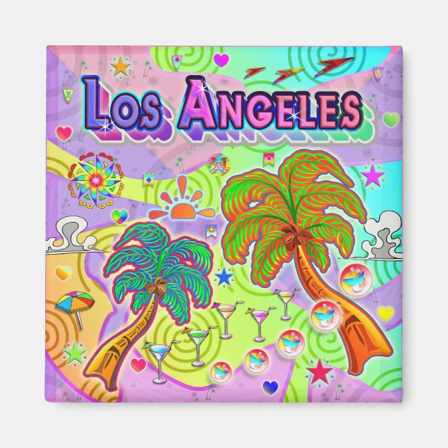 Los Angeles Vacation Target Magnet (Front)