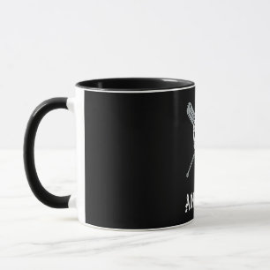 Los Angeles Varsity Style Baseball Skull Gift Mug
