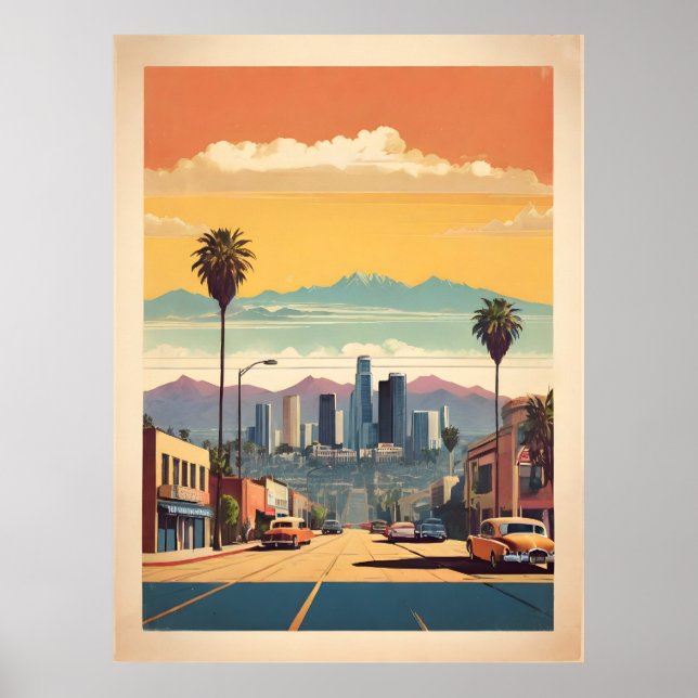 Los Angeles vintage poster (Front)