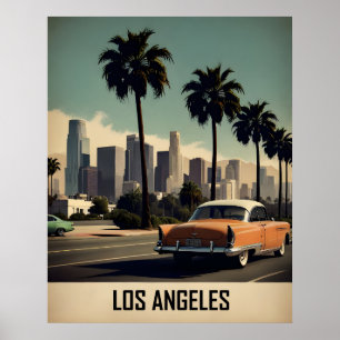 Los Angeles vintage poster