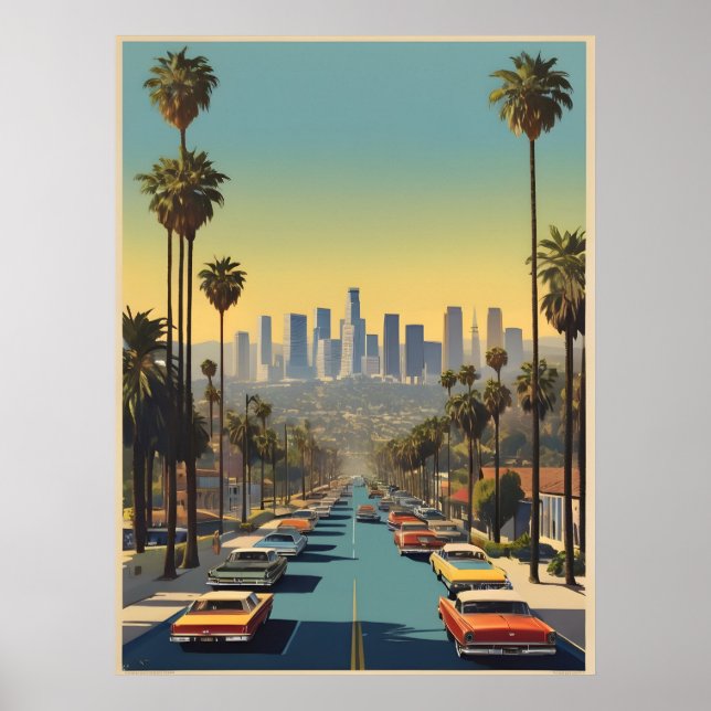 Los Angeles vintage poster (Front)