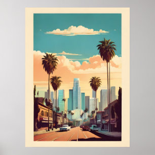 Los Angeles vintage poster