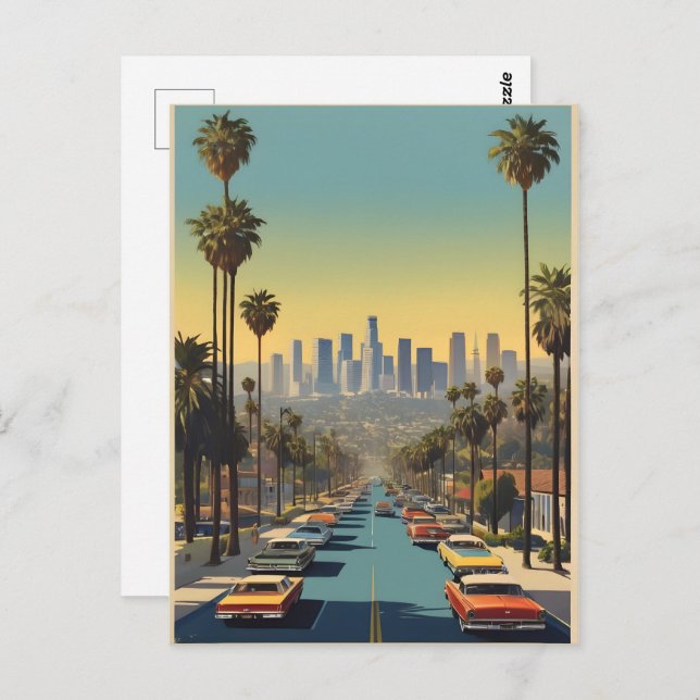Los Angeles vintage poster Postcard (Front/Back)
