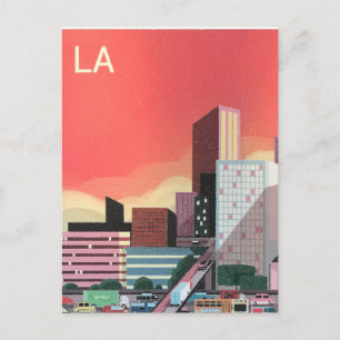 Los Angeles Vintage Travel Postcard