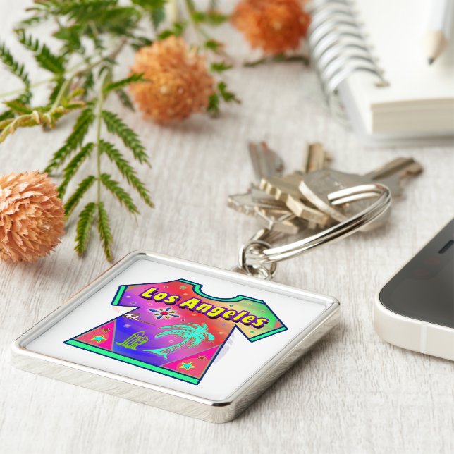 "Los Angeles Vivid 3" Keychain (Side)