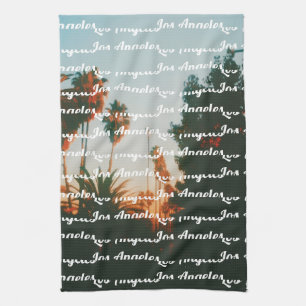 Los Angeles, West Hollywood Travel Souvenir Kitchen Towel