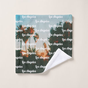 Los Angeles, West Hollywood Travel Souvenir Wash Cloth