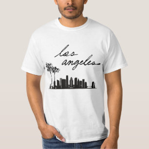 Los angeles white black T-Shirt