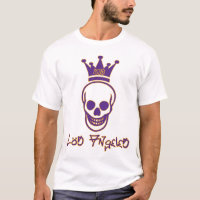 Los Angles 213 Skull Shirt - Purple and Gold