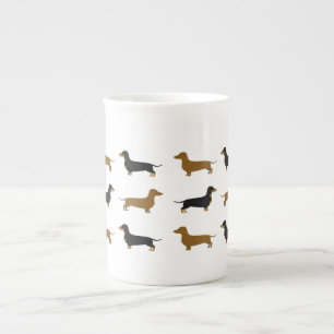 L'os de Daschund-Chine-mug l'os de la Chine Mug