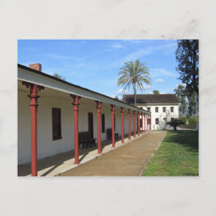 Los Encinos Historic California Adobe Postcard