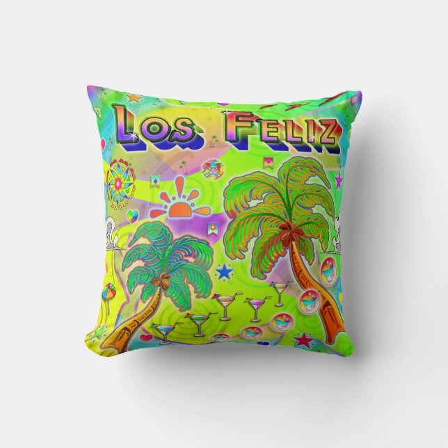 Los Feliz Mind Focus Pillow (Front)