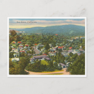 Los Gatos California vintage 1940s Postcard