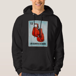Los Guantes De Boxeo Mexican Boxing Gloves Cards 6 Hoodie