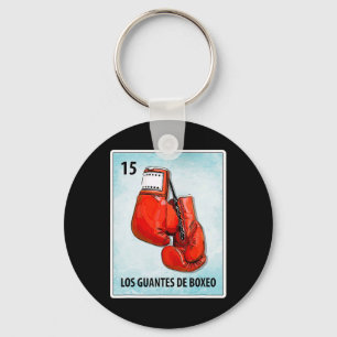 Los Guantes De Boxeo Mexican Boxing Gloves Cards Keychain