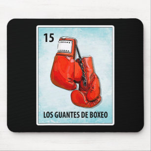 Los Guantes De Boxeo Mexican Boxing Gloves Cards Mouse Pad