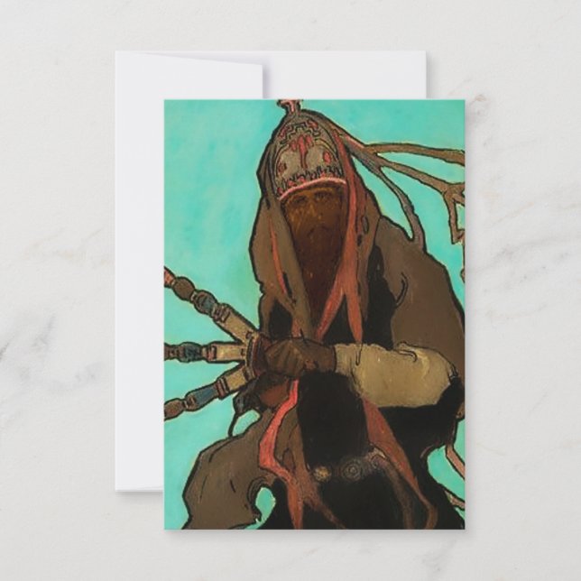 “Los Matachines” Western Art by Gerald Cassidy Thank You Card (Front)