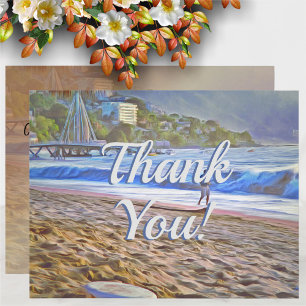 Los Muertos Beach Thank You 786 Card