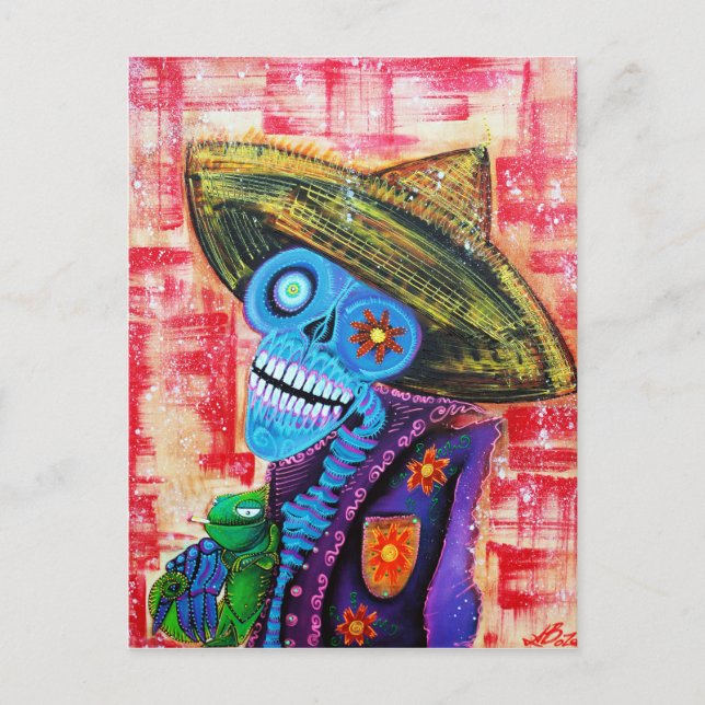 Los Muertos Sugar Skull Postcards (Front)