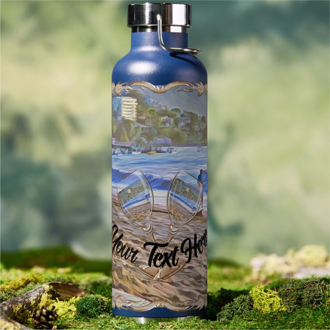Los Muertos Wine & Beach 786 Water Bottle (Creator Uploaded)
