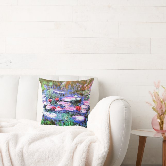 Los Nenufares by Monet Throw Pillow (Couch)