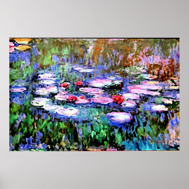 Los Nenufares par Monet Poster (Devant)