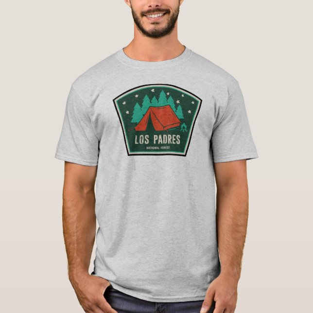 Los Padres National Forest California Camping T-Shirt (Front)