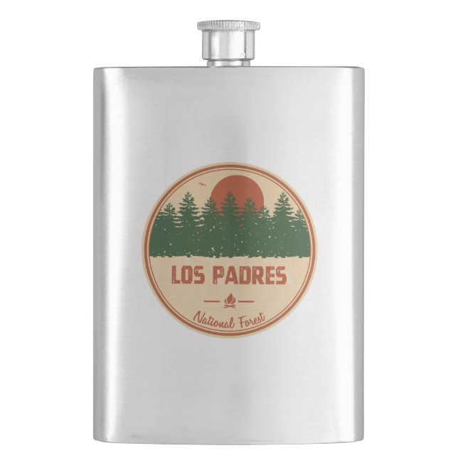 Los Padres National Forest Hip Flask (Front)
