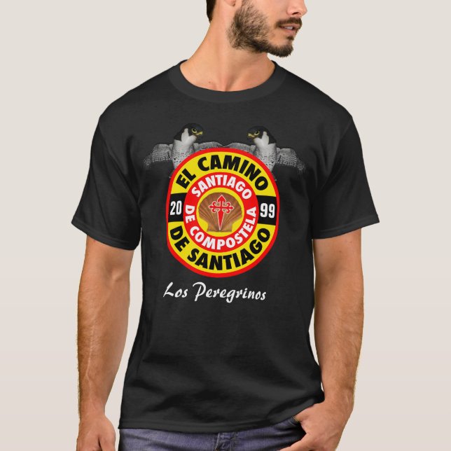 Los Peregrinos del Camino De Santiago T-Shirt (Front)
