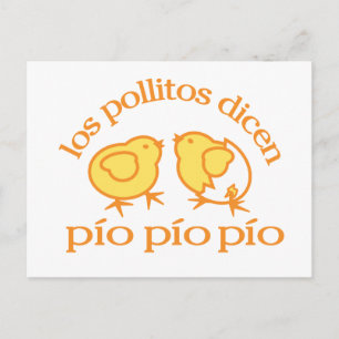 los pollitos dicen... postcard
