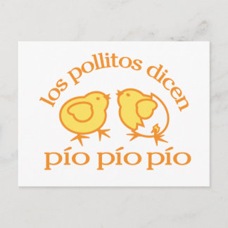 los pollitos dicen... postcard