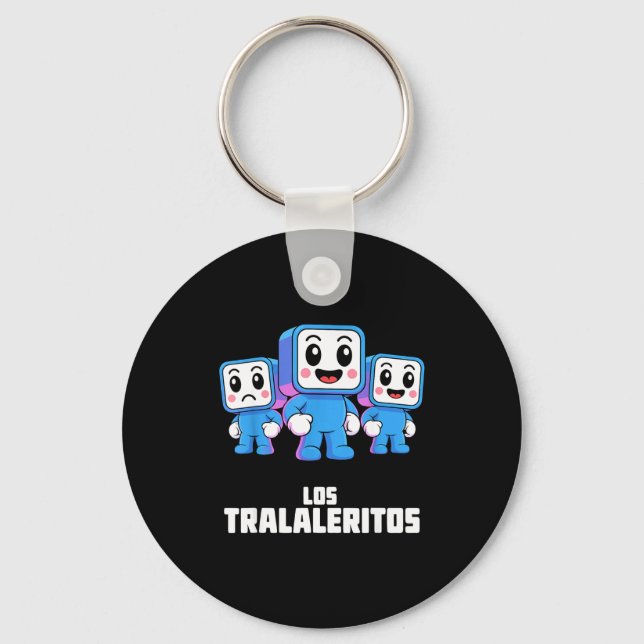 Los Tralaleritos - Funny Italian Brainrot Cringe K Keychain (Front)