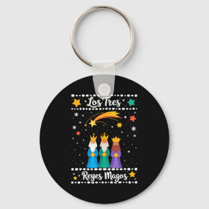 Los Tres Es Magos Navidad Latina Tres Es Keychain