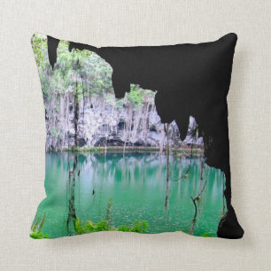 Los Tres Ojos Throw Pillow