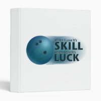 Lose Skill Win Luck Bowling Blue