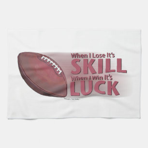 Lose Skill Win Luck Football Kitchen Towel